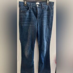 Jessica Simpson Jeans Womens Sz 30 Adored High Rise Wide Crop Denim Blue Stretch